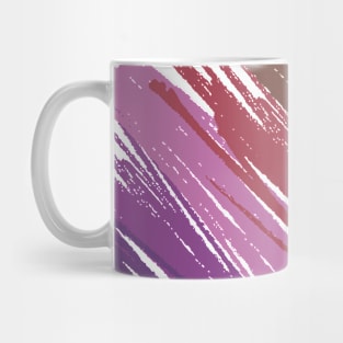 Colorful stripes - purple and green Mug